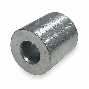 El tope de acero para cable acerado fabricado en acero inoxidable, plateado, limita el movimiento de cables garantizando seguridad.