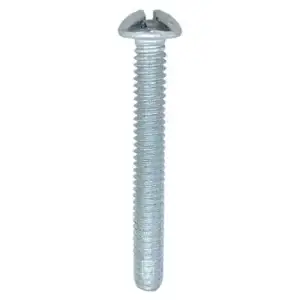 Tornillo Gota Galvanizado: Imagen de un tornillo con forma de gota y acabado galvanizado.