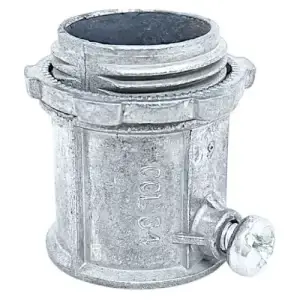 Conector Conduit, muestra del modelo Zamak para pared delgada