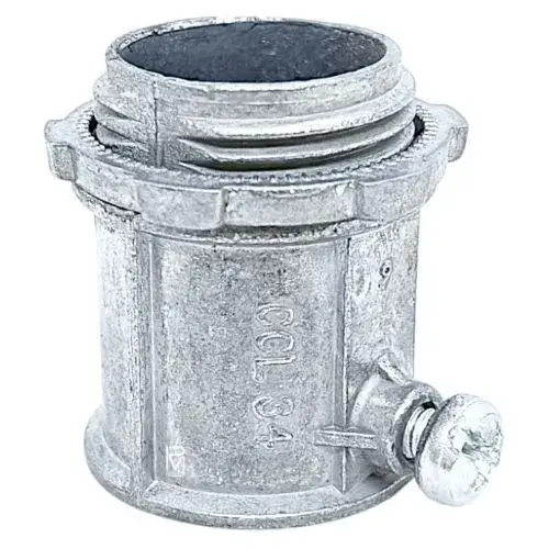 Conector Conduit, muestra del modelo Zamak para pared delgada