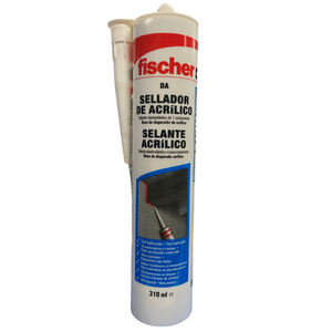 sellador acrílico. Sellador de acrílico de la marca Fischer, ideal para pegar y hacer reparaciones de todo tipo de material