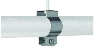 2 abrazaderas de tubo en forma de U de acero inoxidable medio tubo para  accesorios de tubería Abrazadera de tubería -3.150 in