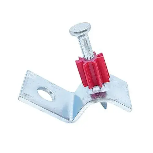 Clavos con ángulo de acero inoxidable, ideales para fijar objetos ligeros a ángulos.