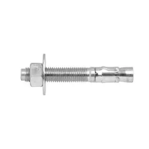 tipos de taquetes. taquete expansor tipo tornillo con una rosca, de color metálico, ideal para soportar mucho peso y para instalaciones