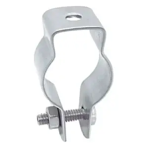 La Abrazadera Clip Inoxidable es resistente y flexible, ideal para fijar componentes en sistemas de construcción y cableado.