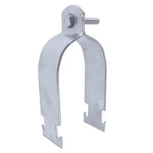 La Abrazadera Unicanal Inoxidable es perfecta para sujetar conductores y cables, asegurando una instalación estable y segura en diversos proyectos.