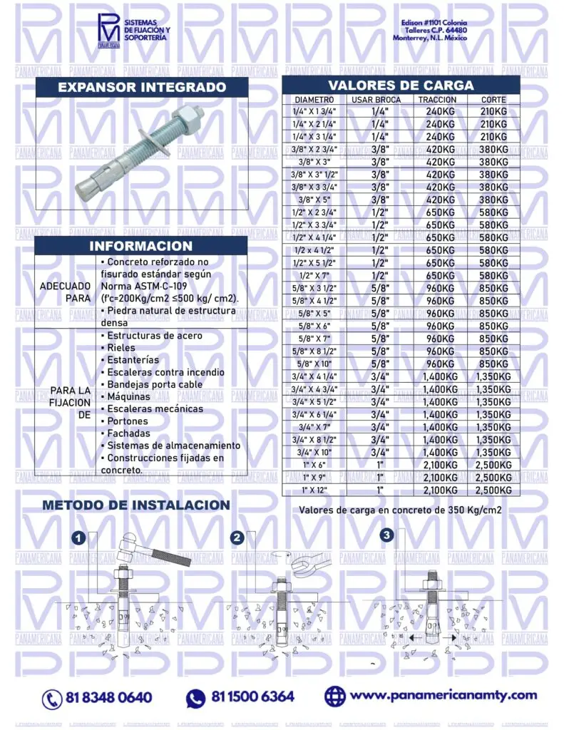 Ancla Taquete Arpon