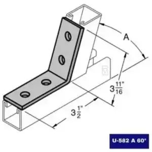 Conexión Angular U-582 A 60°